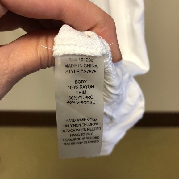 MOVING SALE Soft Surroundings Short Sleeve Shirt Blouse Pocket Gold Studs Large - Picture 5 of 5